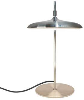 LED tafellamp Artist, staalkleurig, hoogte 41 cm, roestvrij staal