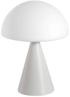 LED tafellamp Blip, wit, glas, CCT, touchdimmer