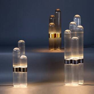 LED tafellamp Cactus Small, helder/messingkleurig helder, messing