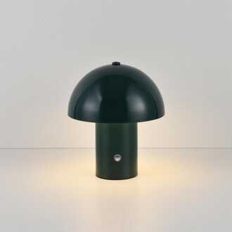 LED Tafellamp Civaro verde - 2W - Groen - Mushroomlamp - Paddenstoel - IP20 voor binnen - Oplaadbaar - Met 1m USB-C - Met geïntegreerde dimmer