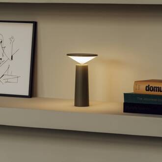 LED tafellamp Cocktail olijfgrijs Hoogte 21,5 cm