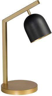 LED tafellamp Dome frame buigen zwart goud, wit