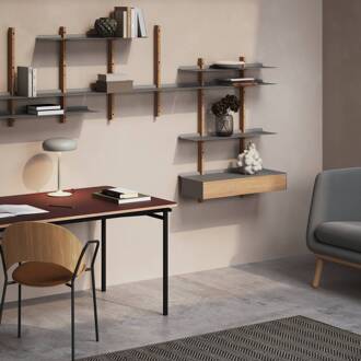 LED tafellamp Emendo, grijs, dimbaar wolkengrijs