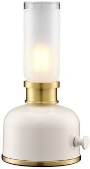 LED tafellamp Frida, beige, hoogte 22 cm