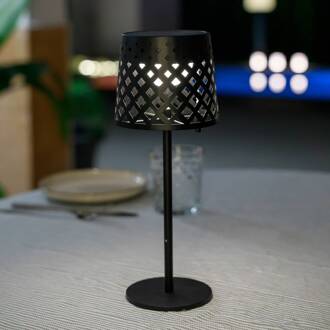 LED tafellamp Gretita, zwart, metaal