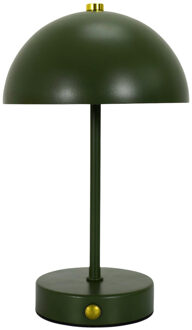 LED tafellamp - groen - metaal - 25.5 cm - rond - draadloos