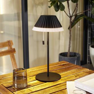 LED tafellamp Ilvi, zwart, aluminium, Ø 17,5 cm zwart, wit