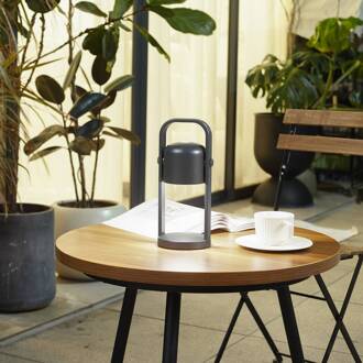 LED tafellamp Kalevi, zwart, aluminium, CCT