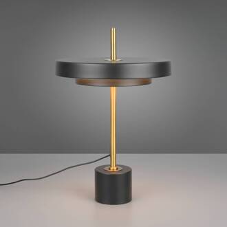 LED tafellamp Keaton, zwart/goudkleurig, hoogte 45 cm, CCT zwart, goud, wit