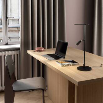 LED tafellamp Kelly, verstelbare spot zwart/goud zwart, goud