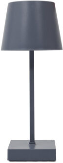 LED tafellamp - kunststof - grijs - touch - 26 cm - binnen