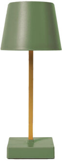 LED tafellamp - kunststof - groen - touch - 26 cm - binnen