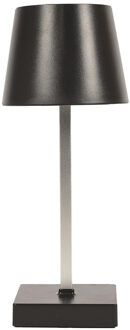 LED tafellamp- kunststof - zwart - touch - 26 cm - binnen