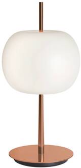 LED tafellamp KUSHI, koper, hoogte 32 cm, dimmer, CCT koper, opaalwit