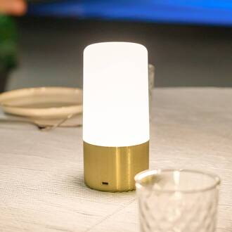 LED tafellamp Maia messing IP54 RGBW wit, messing