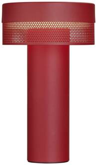LED tafellamp Mesh accu, hoogte 24 cm indisch rood