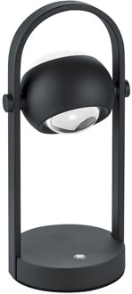 LED Tafellamp - Musterring Cannon - 1 Lichtpunt van 5 Watt - Dimbaar - Aanpasbare Lichtkleur - Geheugenfunctie - Nachtlamp - Up-and-down Verlichting - Mat Zwart - Metaal Zeer Warm Wit;Helder/Koud wit;Warm wit;Natuurlijk wit