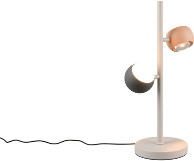 LED Tafellamp - Musterring Cannon - 2 Lichtpunten van 5 Watt - Dimbaar - Aanpasbare Lichtkleur - Geheugenfunctie - Up-and-down Verlichting - Meerkleurig - Metaal Zeer Warm Wit;Warm wit;Natuurlijk wit