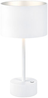 LED Tafellamp - Musterring Loop - 1 Lichtpunt van 5 Watt - Dimbaar - Aanpasbare Lichtkleur - Geheugenfunctie - Nachtlamp - Afstandsbediening - Mat Wit - Metaal Zeer Warm Wit;Helder/Koud wit;Warm wit;Natuurlijk wit