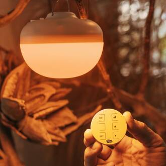 LED tafellamp op batterijen Cherry, oranje/wit, IP54 oranje, wit