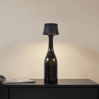 LED-tafellamp op batterijen Linor, zwart, USB, touchdimmer