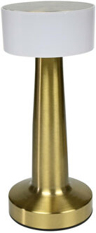 LED tafellamp oplaadbaar - aanraaksensor - metaal - 21 cm