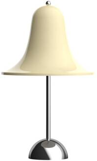 LED tafellamp Pantop, crèmewit, hoogte 30 cm crèmewit, chroom