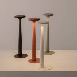 LED tafellamp Papiria, mat rood, CCT rood mat