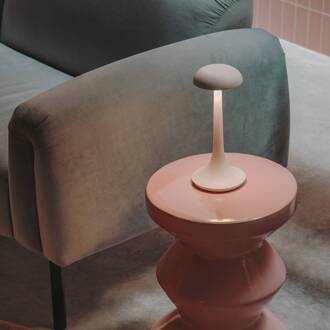 LED tafellamp Portobello, wit, dimmer, ABS