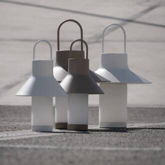 LED tafellamp Shadow Large, beige, IP65