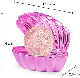 LED tafellamp Shelly, roze, kunststof, 18 cm, RGB