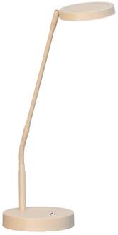 LED tafellamp Sorento, hoogte 48 cm, zandkleurig, metaal, CCT