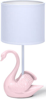 LED Tafellamp - Tafelverlichting - Aigi Juvino - E14 Fitting - Rond - Mat Roze - Keramiek