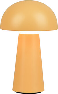 LED Tafellamp - Tafelverlichting - Trion Lenio - 2W - Warm Wit 3000K - Dimbaar - USB Oplaadbaar - Spatwaterdicht IP44 - Oranje