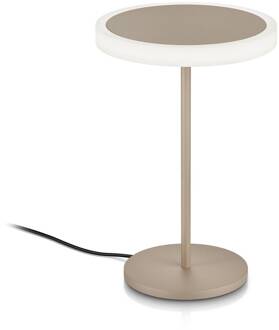 LED tafellamp Tilda, zand metallic, gebarenbediening