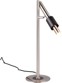 LED Tafellamp - Trio Select Ikaris - 1 Lichtpunt van 4.5 Watt - Aanpasbare Lichtkleur - Touchdimmer - Draaibaar - IP20 - Mat Nikkel - Metaal Zeer Warm Wit;Warm wit;Natuurlijk wit