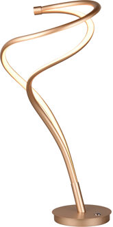LED Tafellamp - Trio Select Nala - 1 Lichtpunt van 17 Watt - Touchdimmer - Aanpasbare Lichtkleur - Geheugenfunctie - IP20 - Goud - Metaal Zeer Warm Wit;Warm wit;Natuurlijk wit