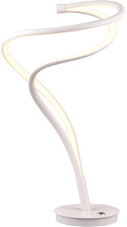 LED Tafellamp - Trio Select Nala - 1 Lichtpunt van 17 Watt - Touchdimmer - Aanpasbare Lichtkleur - Geheugenfunctie - IP20 - Mat Wit - Metaal Zeer Warm Wit;Warm wit;Natuurlijk wit