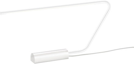 LED Tafellamp - Trio Select Olea - 1 Lichtpunt van 6.5 Watt - Touchdimmer - Aanpasbare Lichtkleur - Geheugenfunctie - Draaibaar - Mat Wit - Metaal Zeer Warm Wit;Warm wit;Natuurlijk wit