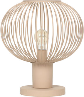 LED Tafellamp - Trion Alia - E27 Fitting - 1 lichtpunt - Ø33cm - Zand - Metaal