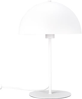 LED Tafellamp - Trion Alia - E27 Fitting - Rond - Mat Wit - Metaal