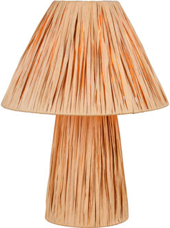 LED Tafellamp - Trion Arven - 2x E14 Fitting - Snoerschakelaar - IP20 - Bruin - Papier