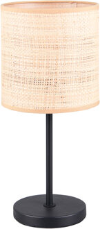 LED Tafellamp - Trion Axen - E27 Fitting - 1 Lichtpunt - Snoerschakelaar - IP20 - Mat Zwart - Metaal