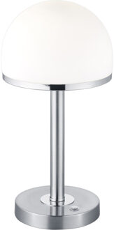 LED Tafellamp - Trion Berl - 4W - Warm Wit 3000K - Dimbaar - Rond - Mat Nikkel - Aluminium Zilverkleurig