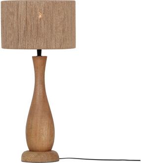 LED Tafellamp - Trion Bota - E27 Fitting - 1 lichtpunt - Ø24.5cm - Bruin - Natuurhout