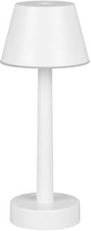 LED Tafellamp - Trion Cynor - 1x SMD LED 1.5W - Aanraakschakelaar - Warm Wit 3000K - Mat Wit - Kunststof