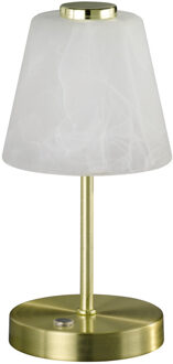 LED Tafellamp - Trion Emminy - 2W - Warm Wit 3000K - Dimbaar - Rond - Mat Goud - Aluminium Goudkleurig