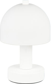 LED Tafellamp - Trion Eron - E14 Fitting - 1 Lichtpunt - Snoerschakelaar - IP20 - Wit/Mat Wit - Glas/Metaal