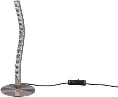 LED Tafellamp - Trion Ivel - 3.5W - Warm Wit 3000K - 1 lichtpunt - Mat Nikkel - Metaal