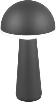LED Tafellamp - Trion Lungo - 2W - Aanpasbare kleur - Oplaadbare batterijen - Antraciet - Gegoten Aluminium Helder/Koud wit;Warm wit;Natuurlijk wit